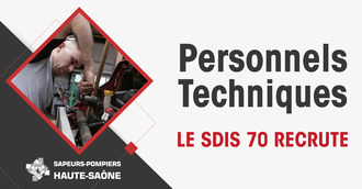 Le SDIS 70 recrute un(e) mécanicien(ne)